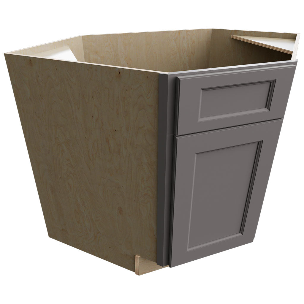 DSB36 - Base Corner - Diagonal Sink Cabinet - 36 W X 34-1 2 H X 36 D - Fusion Stone