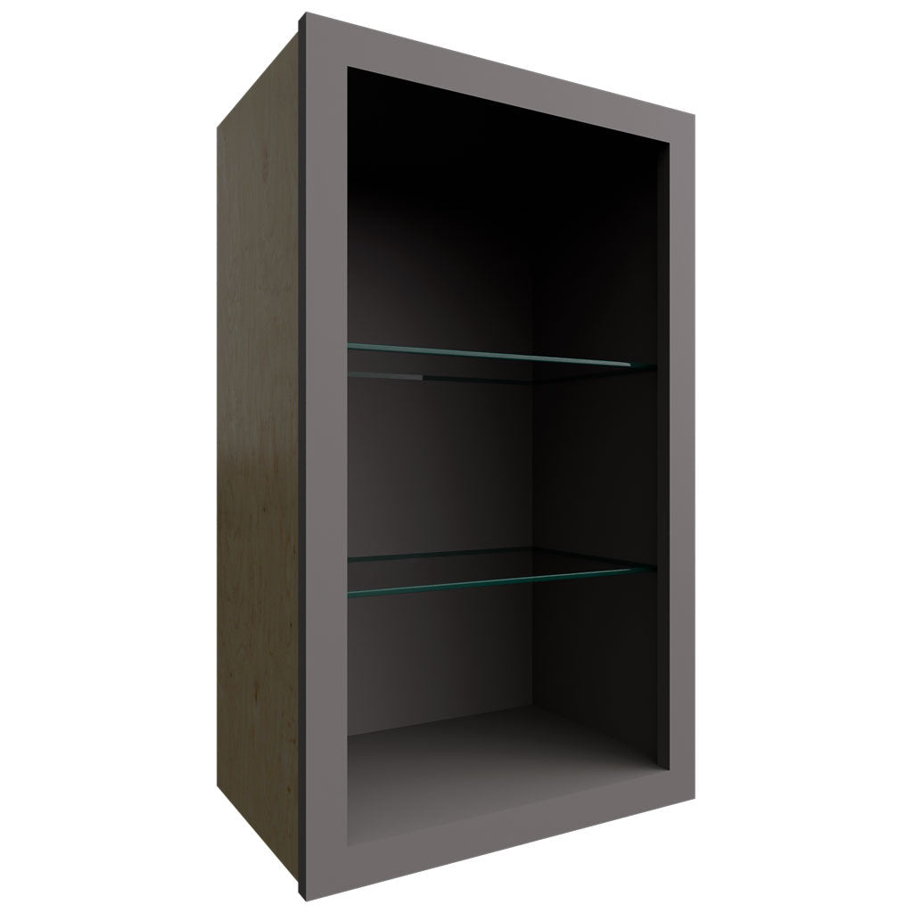 NDW1830 - Wall - Standard No Door Cabinet - 18 W X 30 H X 12 D - Stone