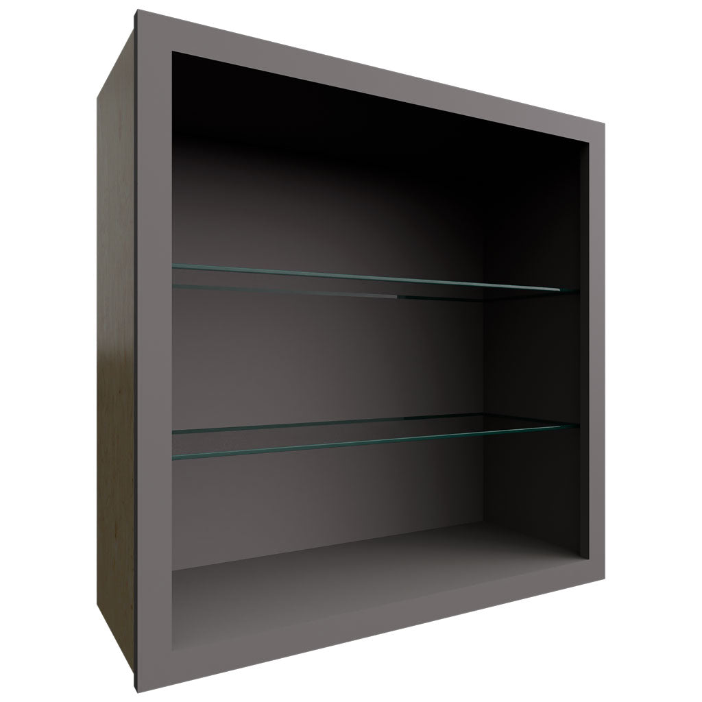 NDW3030 - Wall - Standard No Door Cabinet - 30 W X 30 H X 12 D - Stone