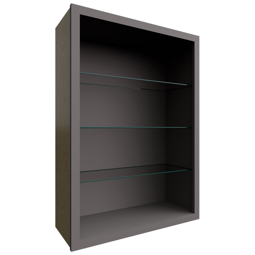 NDW3042 - Wall - Standard No Door Cabinet - 30 W X 42 H X 12 D - Stone