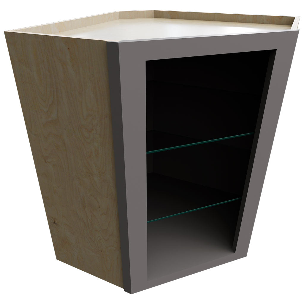 NDWDC2430 - Wall Corner - Diagonal No Door Cabinet - 24 W X 30 H X 24 D - Stone