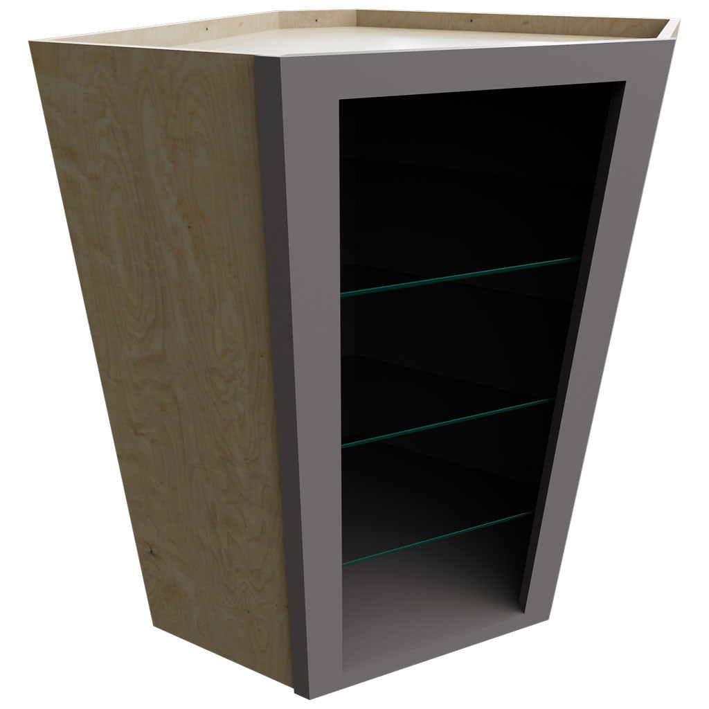 NDWDC2436 - Wall Corner - Diagonal No Door Cabinet - 24 W X 36 H X 24 D - Stone