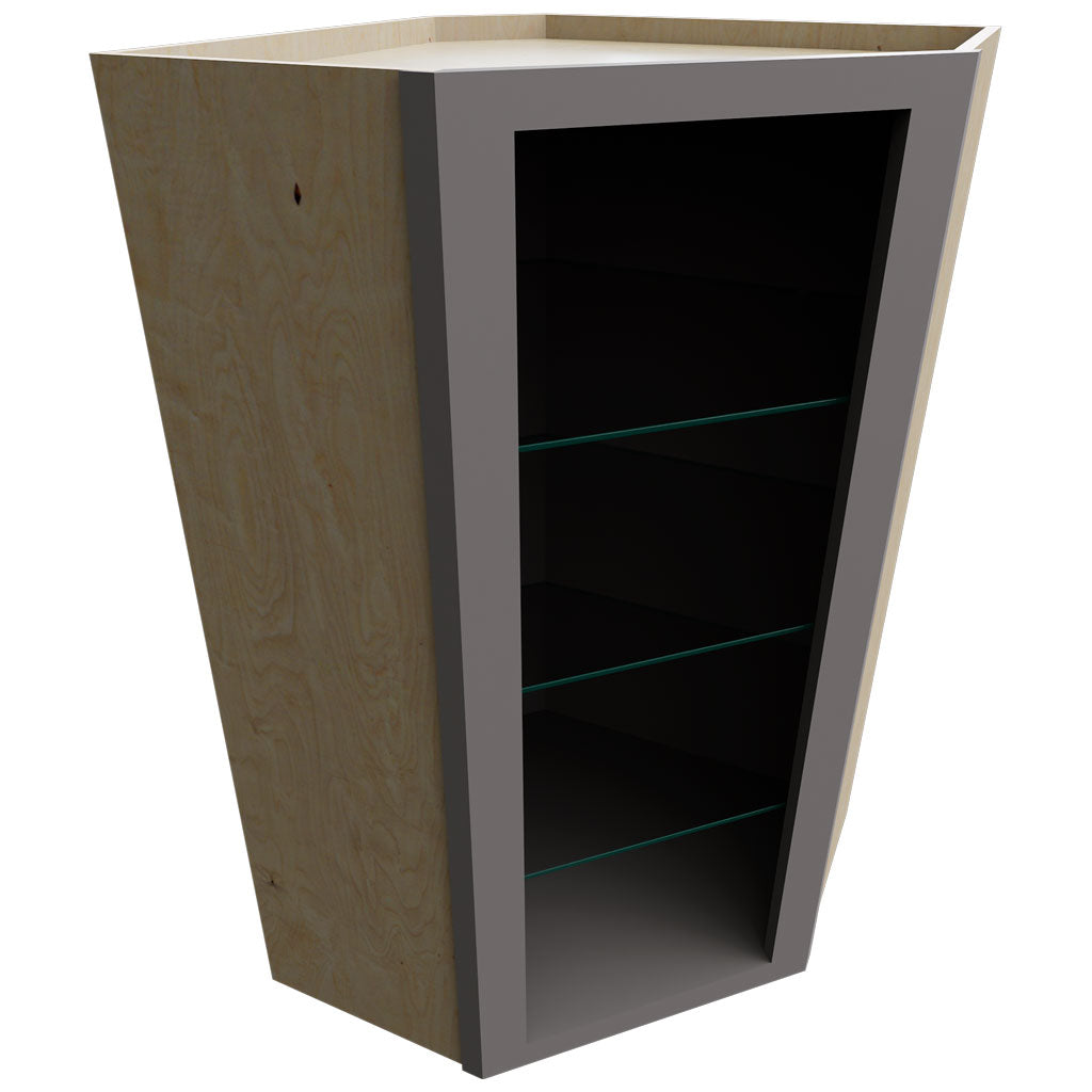 NDWDC2442 - Wall Corner - Diagonal No Door Cabinet - 24 W X 42 H X 24 D - Stone