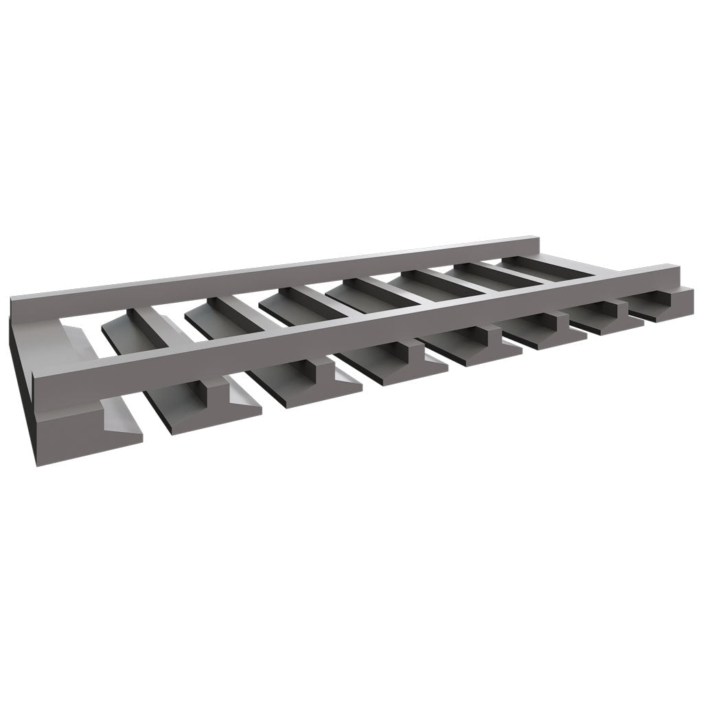 STMW30 - Wall - Stemware Rack - 30 W X 1-3 4 H X 12 D - Stone