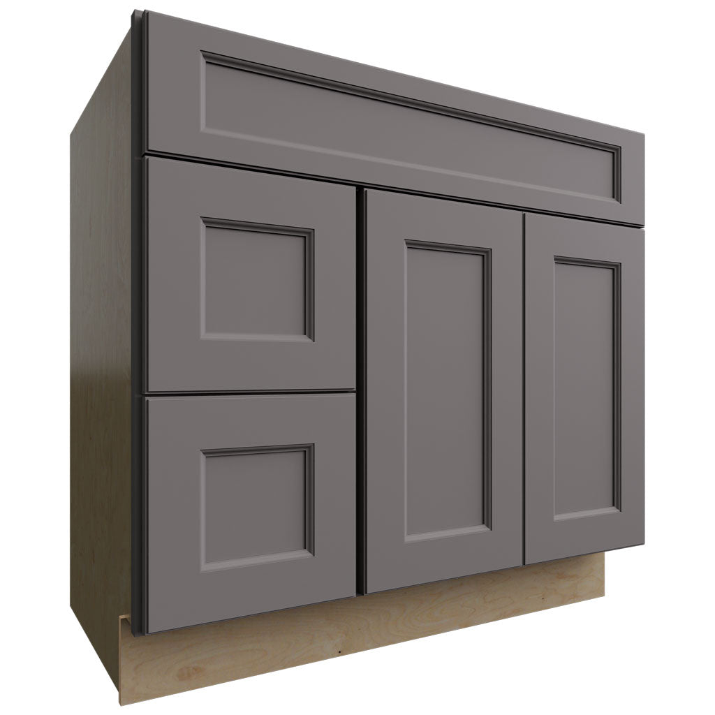 VSD36DL - Vanity - Combo Cabinet - 36 W X 34-1 2 H X 21 D - Fusion Stone