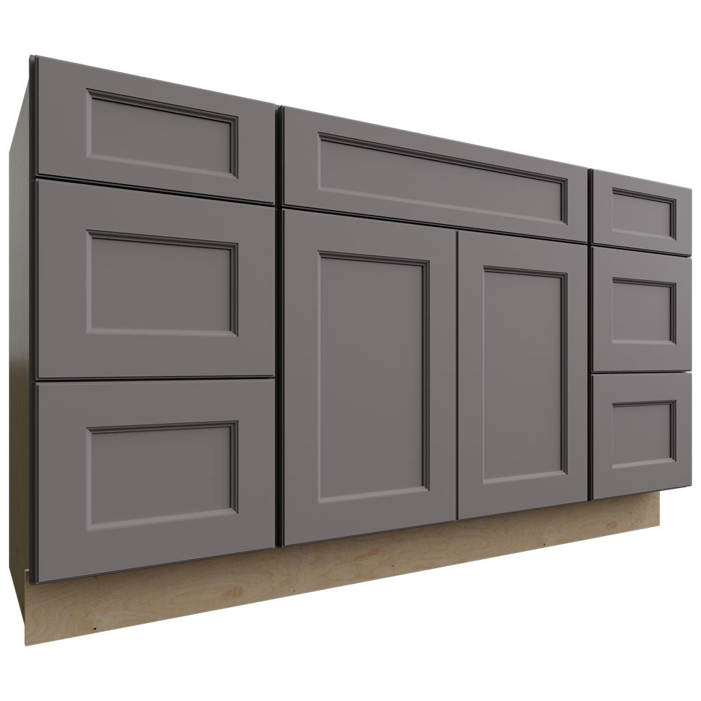 VSD60SINGLE - Vanity - Combo Cabinet - 60 W X 34-1 2 H X 21 D - Fusion Stone