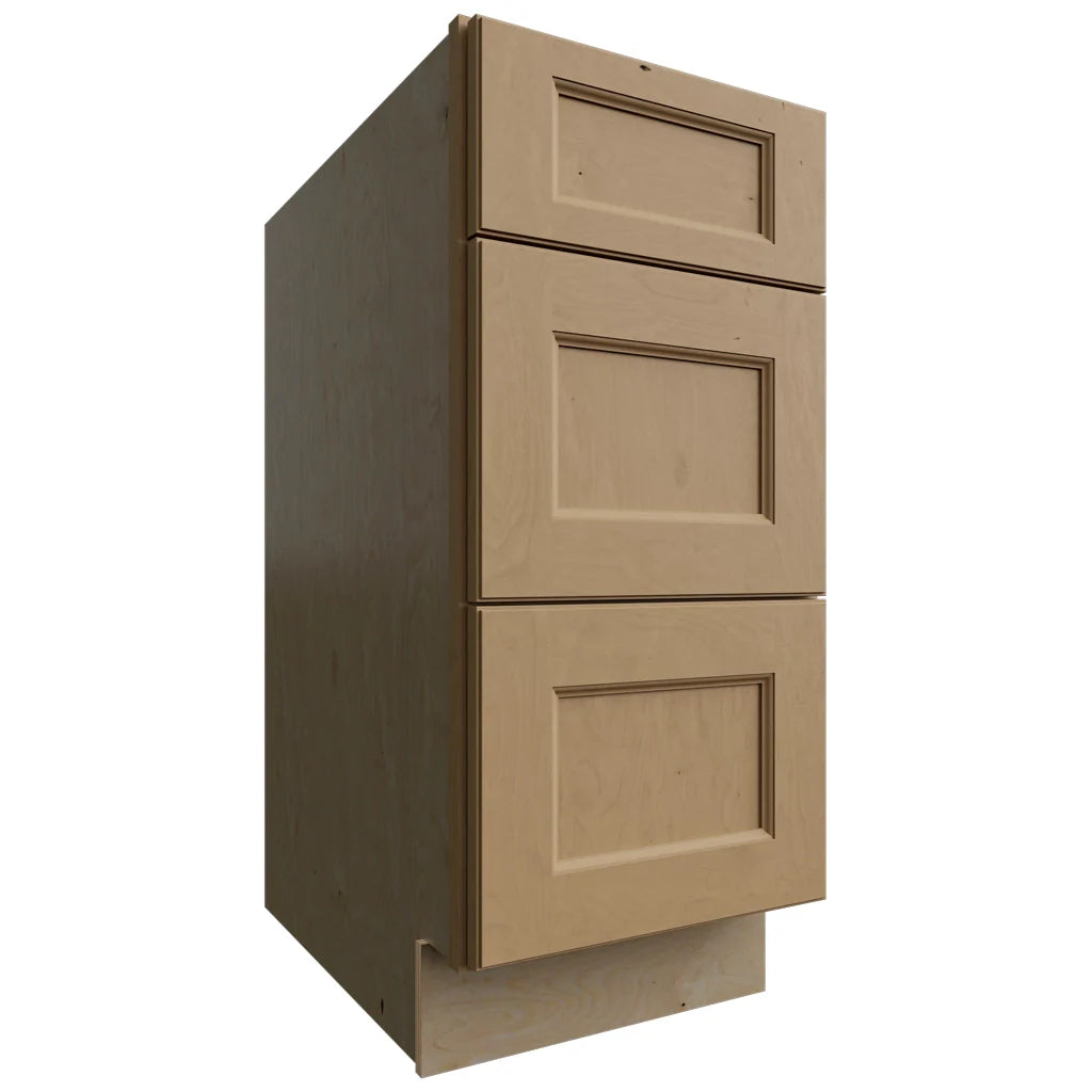 DB15 - Base - 3 Drawers Cabinet - 15 W X 34-1 2 H X 24 D - Fusion Timber