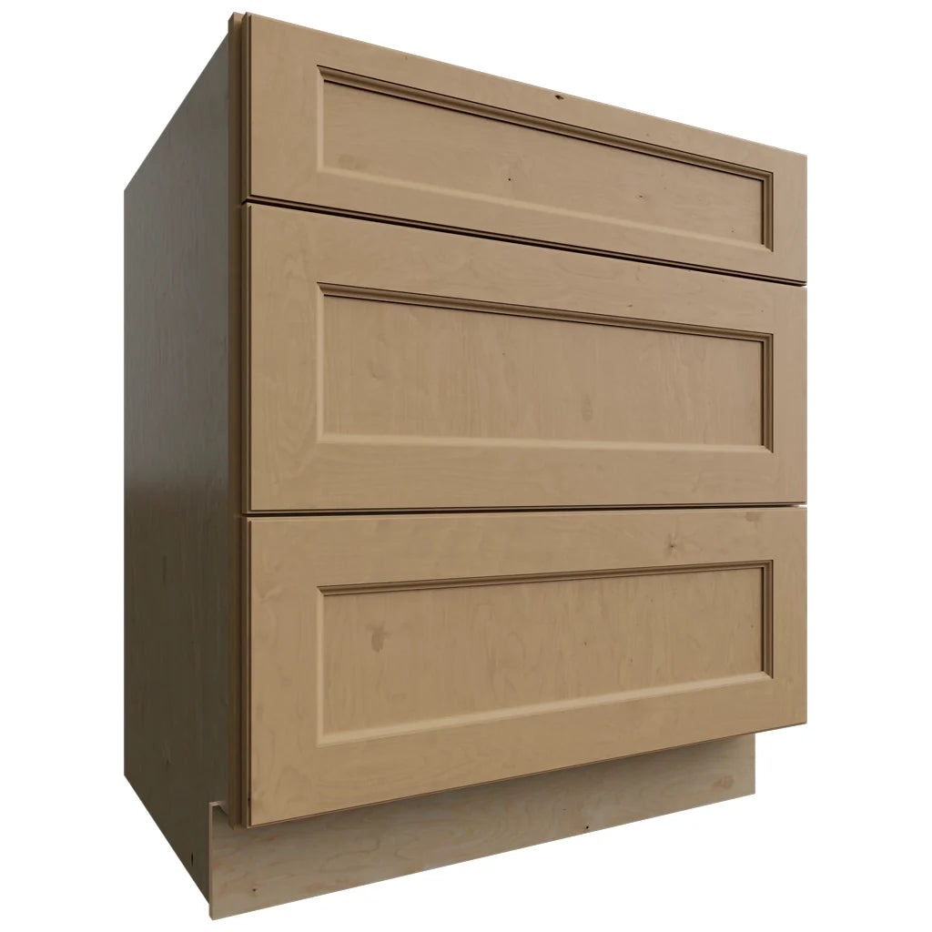 DB30 - Base - 3 Drawers Cabinet - 30 W X 34-1 2 H X 24 D - Fusion Timber