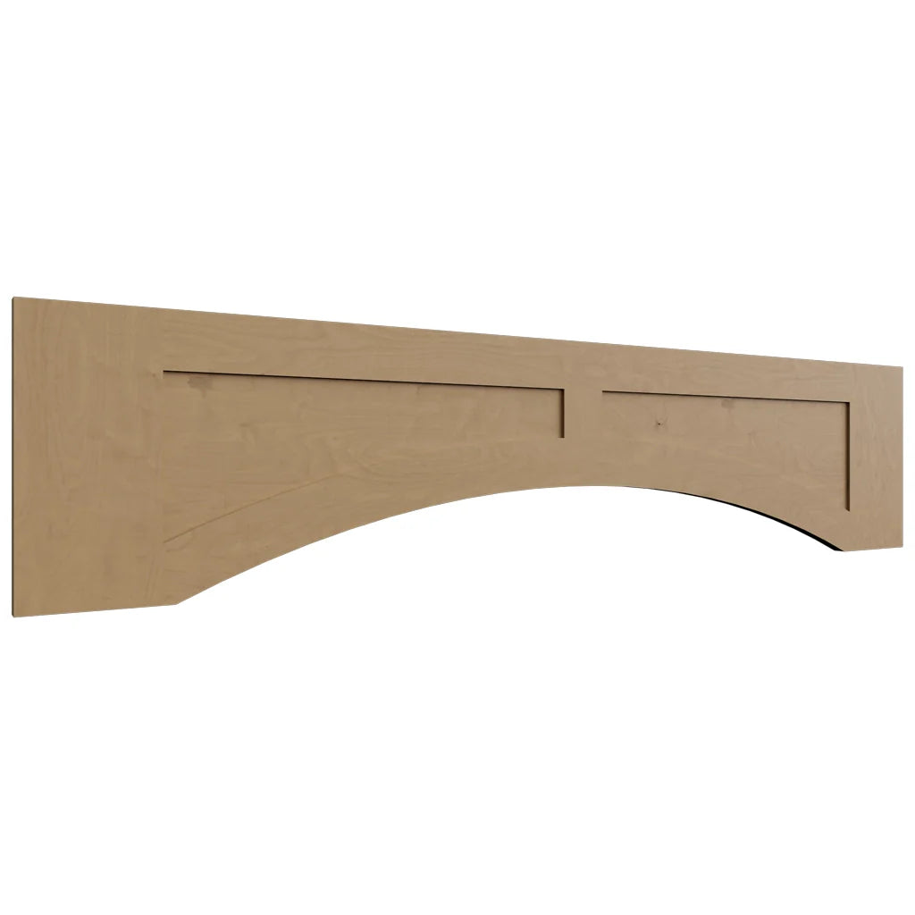 VARP54 - Wall - Arched Recessed Valance - 54 W X 12 H X 3 4 T - Fusion Timber