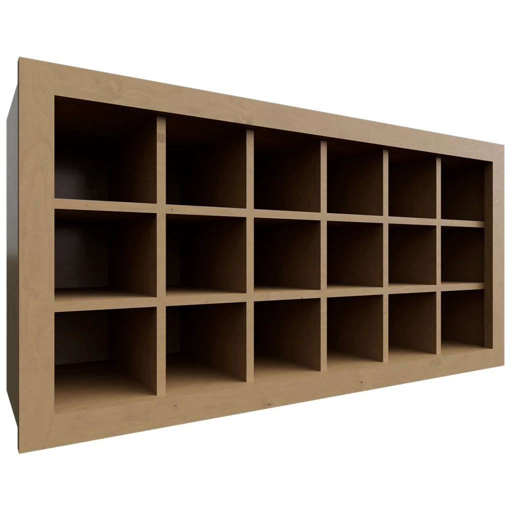 WR3618 (Pared | Botellero - 91 cm de ancho x 45 cm de alto x 30 cm de profundidad) | Madera