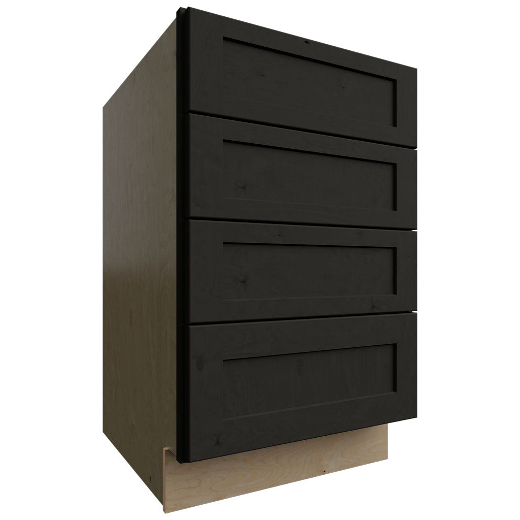 DB21-4 - Base - 4 Drawers Cabinet - 21 W X 34-1 2 H X 24 D - Galaxy Cobblestone