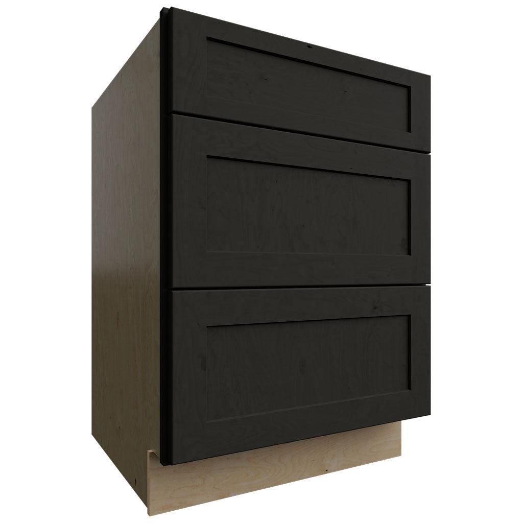 DB24 - Base - 3 Drawers Cabinet - 24 W X 34-1 2 H X 24 D - Galaxy Cobblestone