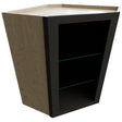 NDWDC2430 - Wall Corner - Diagonal No Door Cabinet - 24 W X 30 H X 24 D - Cobblestone