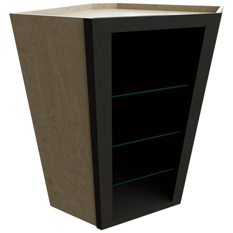 NDWDC2436 - Wall Corner - Diagonal No Door Cabinet - 24 W X 36 H X 24 D - Cobblestone