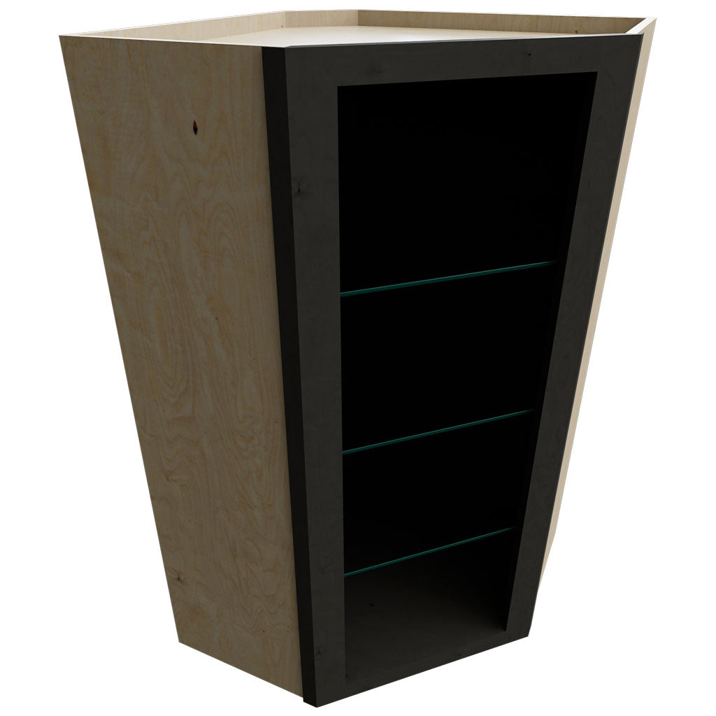 NDWDC2442 - Wall Corner - Diagonal No Door Cabinet - 24 W X 42 H X 24 D - Cobblestone