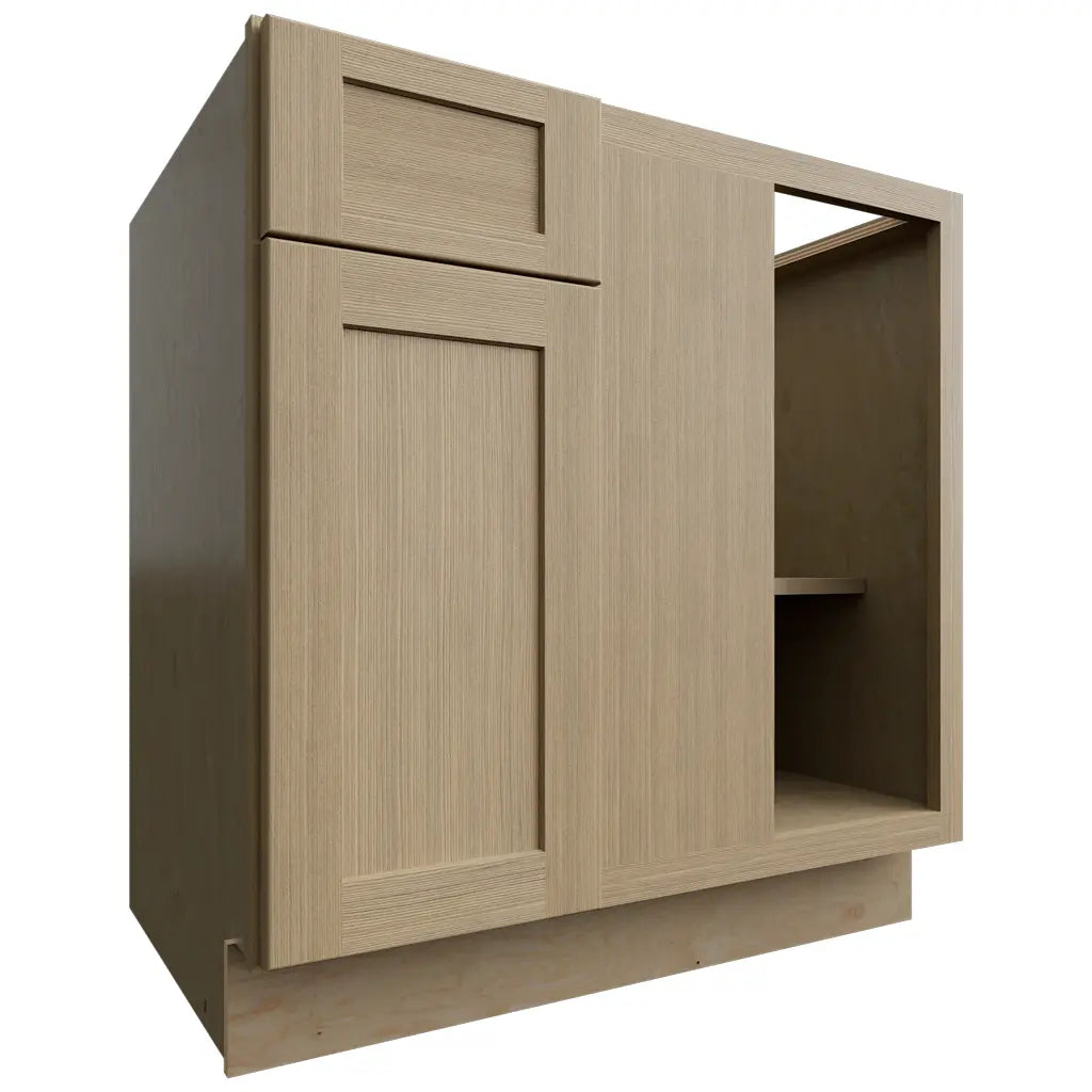 BLB39/42 (Esquina base | Gabinete ciego - 99 cm de ancho x 87 cm de alto x 61 cm de profundidad) | Roble Galaxy Desert