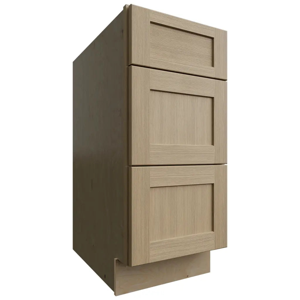 DB15 (Base | Gabinete de 3 cajones - 38 cm de ancho x 87 cm de alto x 61 cm de profundidad) | Roble Galaxy Desert