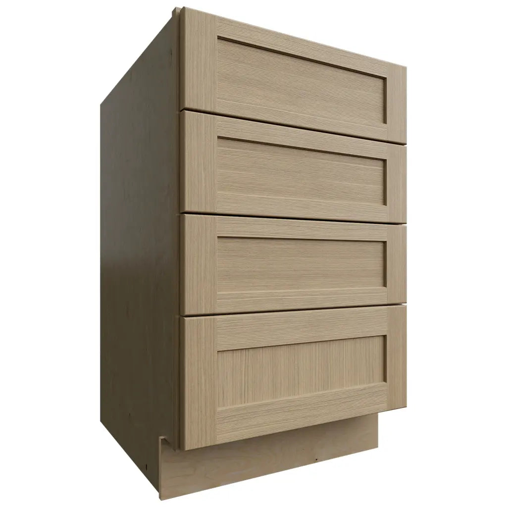 DB21-4 ( Base | 4 Drawers Cabinet - 21"W X 34-1/2"H X 24"D ) | Galaxy Desert Oak