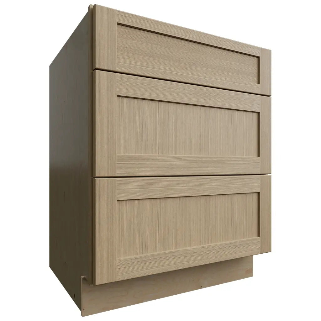 DB27 (Base | Gabinete de 3 cajones - 68 cm de ancho x 87 cm de alto x 61 cm de profundidad) | Roble Galaxy Desert