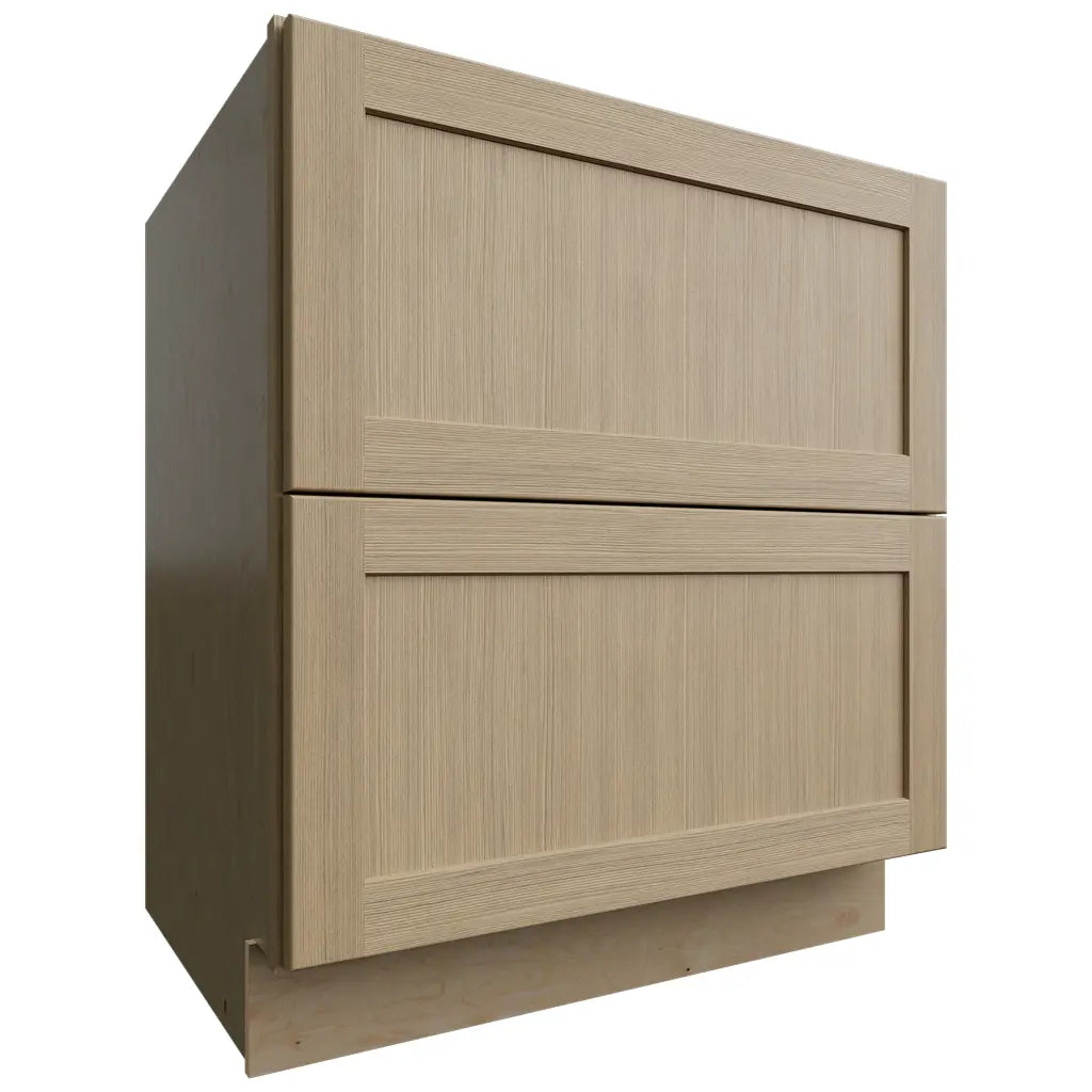 DB30-2 (Base | Gabinete de 2 cajones - 76 cm de ancho x 87 cm de alto x 61 cm de profundidad) | Roble Galaxy Desert