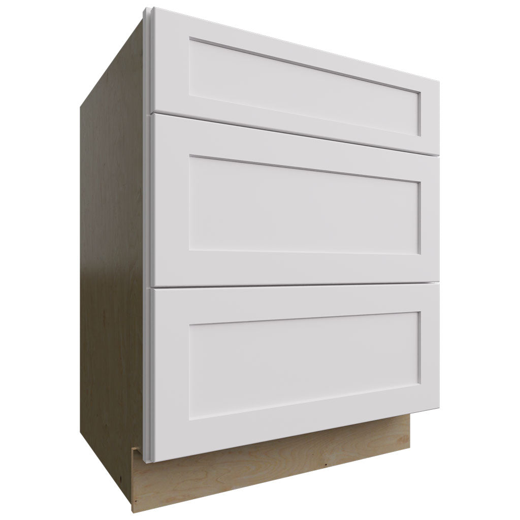 DB27 - Base - 3 Drawers Cabinet - 27 W X 34-1 2 H X 24 D - Galaxy Frost