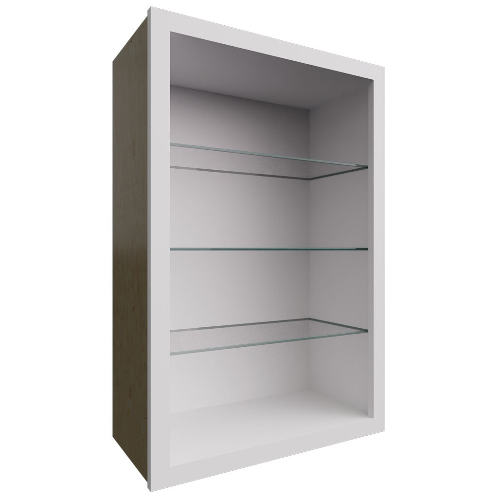 NDW2436 - Wall - Standard No Door Cabinet - 24 W X 36 H X 12 D - Frost
