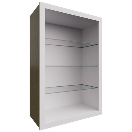 NDW2436 - Wall - Standard No Door Cabinet - 24 W X 36 H X 12 D - Frost
