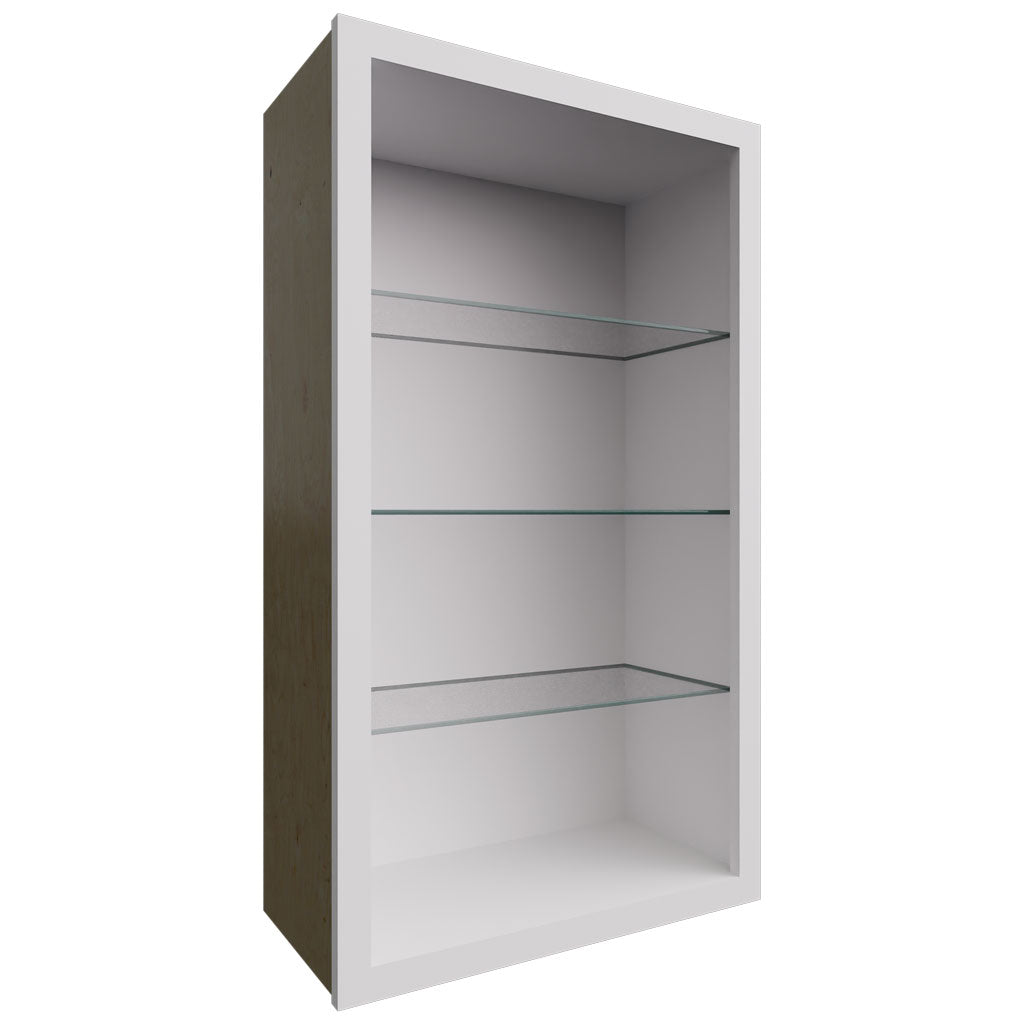 NDW2442 - Wall - Standard No Door Cabinet - 24 W X 42 H X 12 D - Frost