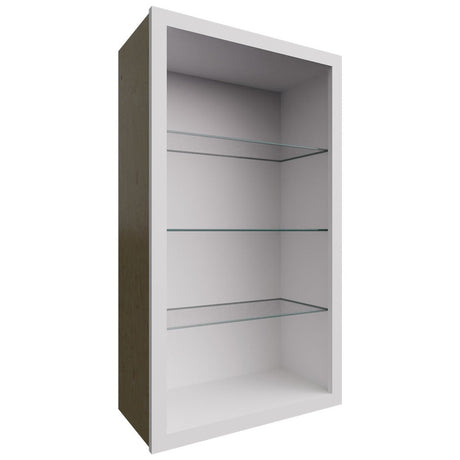NDW2442 - Wall - Standard No Door Cabinet - 24 W X 42 H X 12 D - Frost