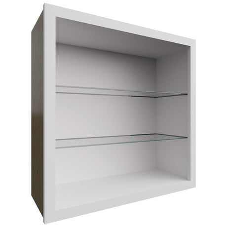 NDW3030 - Wall - Standard No Door Cabinet - 30 W X 30 H X 12 D - Frost