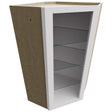 NDWDC2442 - Wall Corner - Diagonal No Door Cabinet - 24 W X 42 H X 24 D - Frost