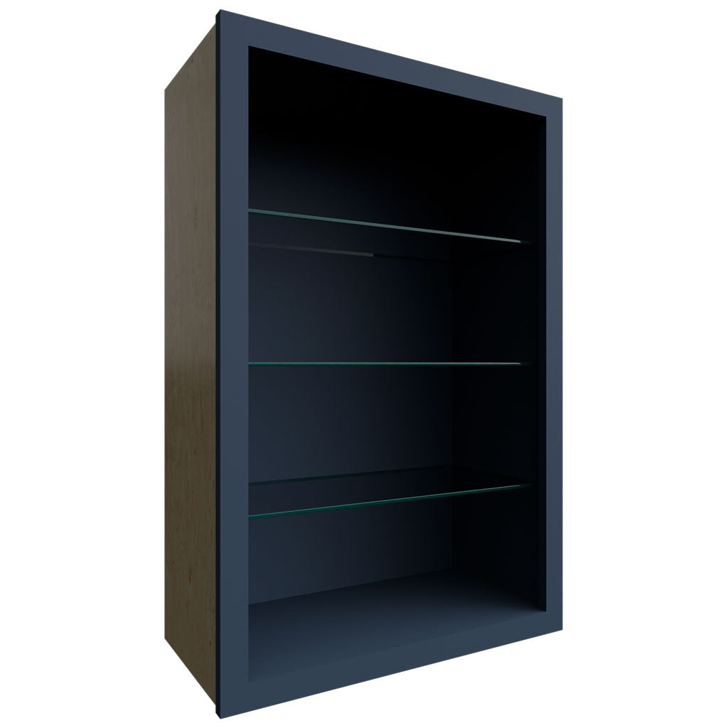 NDW2436 - Wall - Standard No Door Cabinet - 24 W X 36 H X 12 D - Indigo