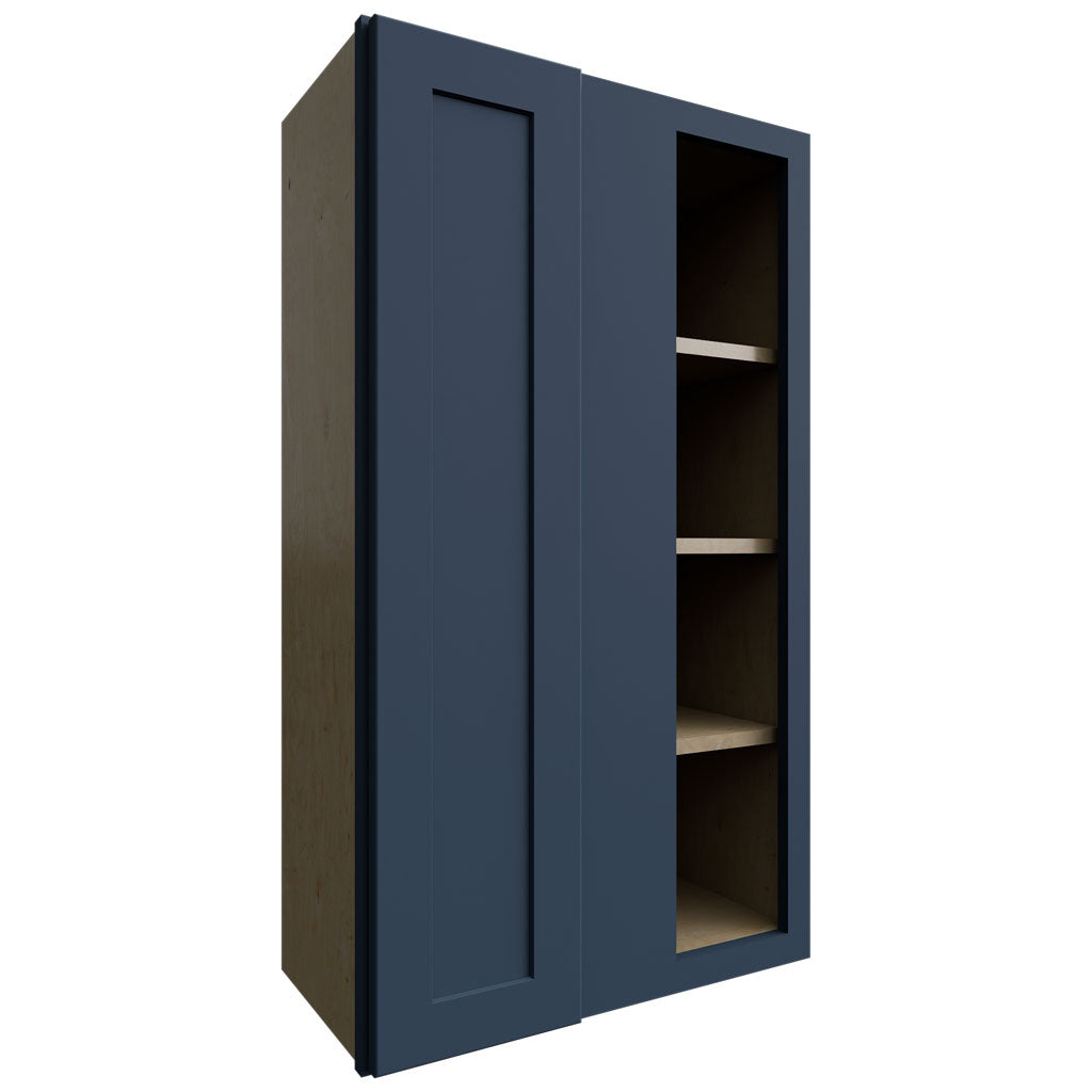 WBC2442 - Wall Corner - Blind Cabinet - 24 W X 42 H X 12 D - Galaxy Indigo