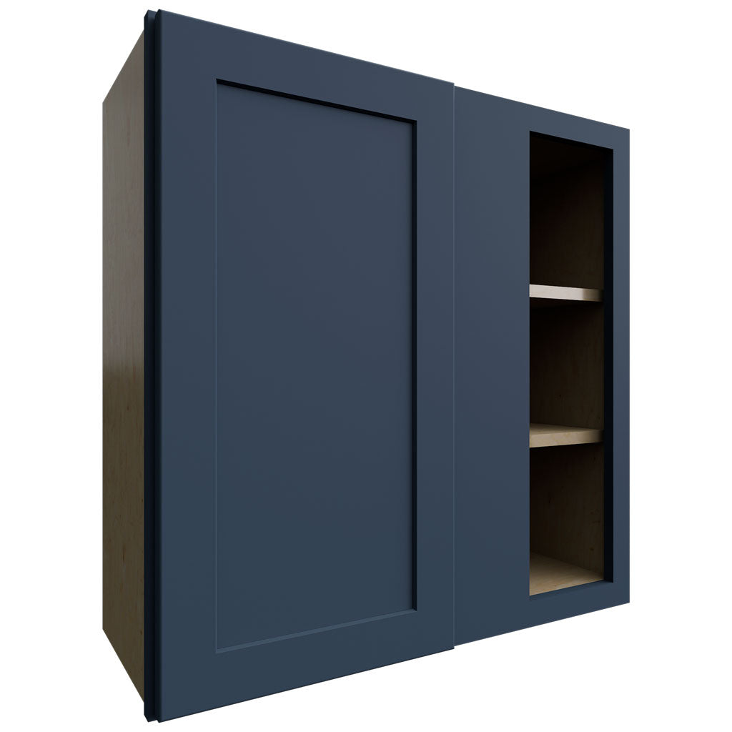 WBC3030 - Wall Corner - Blind Cabinet - 30 W X 30 H X 12 D - Galaxy Indigo