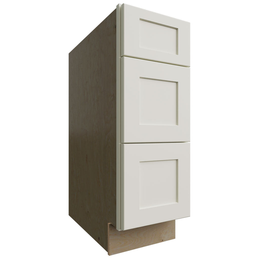 DB12 - Base - 3 Drawers Cabinet - 12 W X 34-1 2 H X 24 D - Galaxy Linen