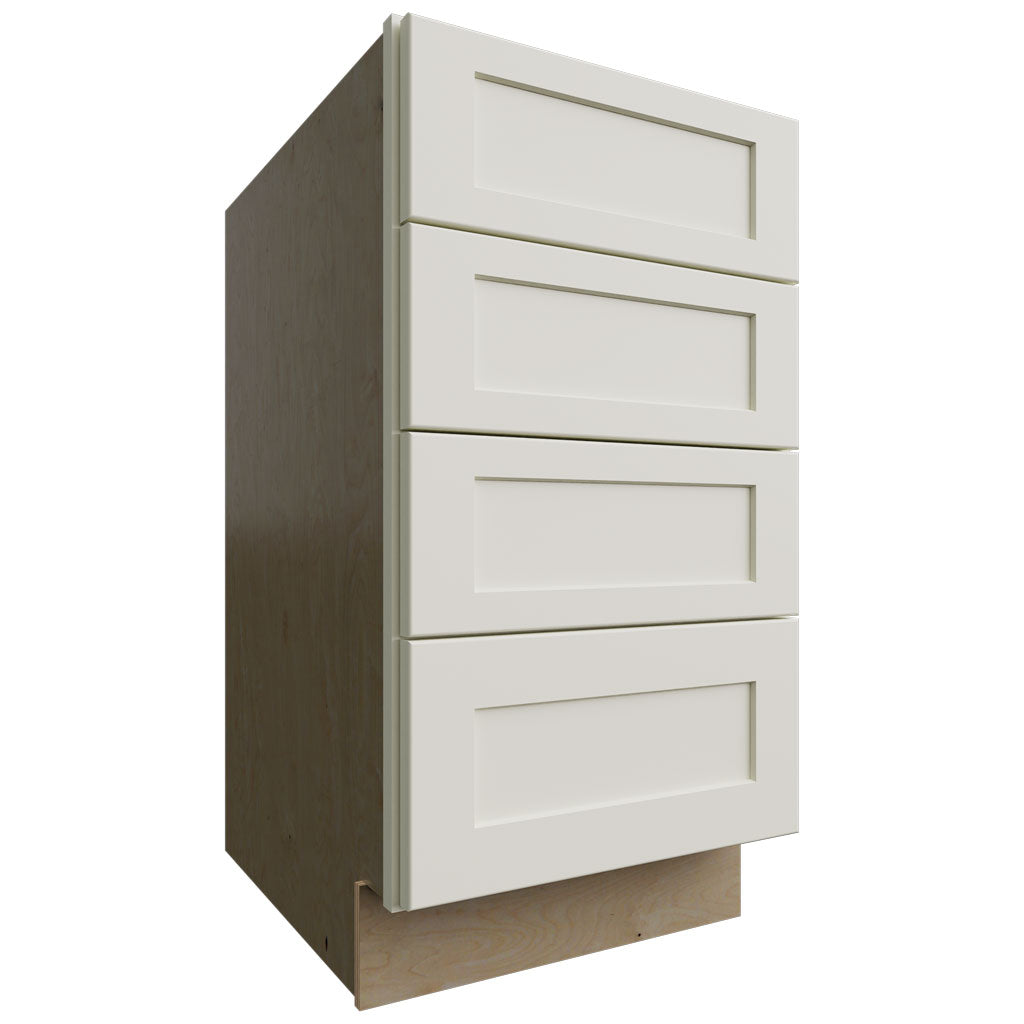 DB18-4 - Base - 4 Drawers Cabinet - 18 W X 34-1 2 H X 24 D - Galaxy Linen