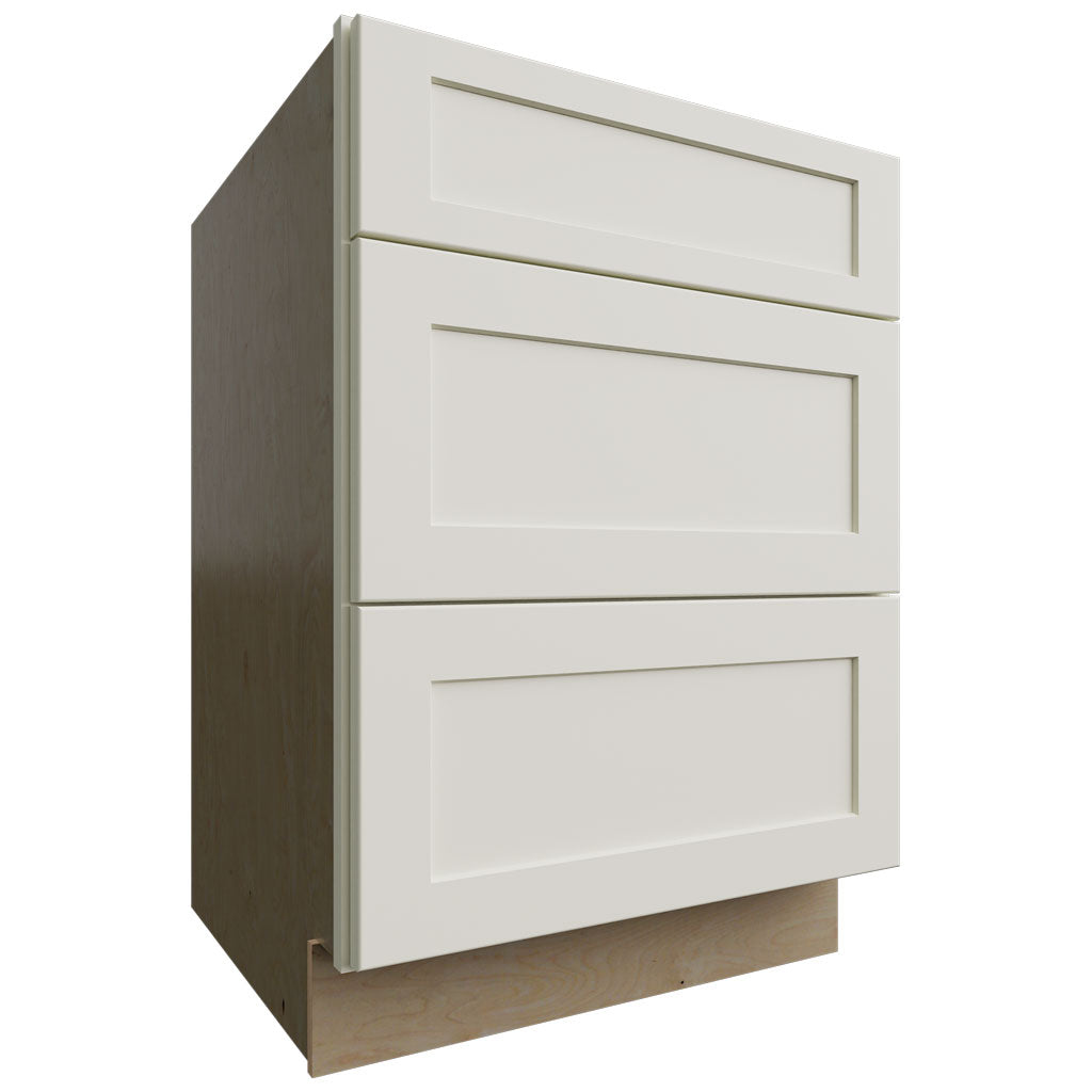 DB24 - Base - 3 Drawers Cabinet - 24 W X 34-1 2 H X 24 D - Galaxy Linen