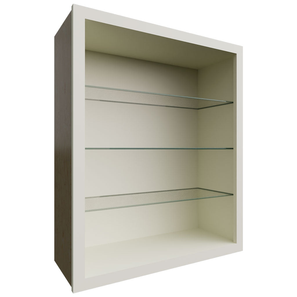 NDW3036 - Wall - Standard No Door Cabinet - 30 W X 36 H X 12 D - Linen