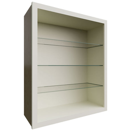 NDW3036 - Wall - Standard No Door Cabinet - 30 W X 36 H X 12 D - Linen