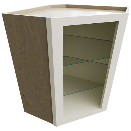NDWDC2430 - Wall Corner - Diagonal No Door Cabinet - 24 W X 30 H X 24 D - Linen