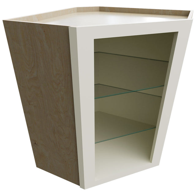 NDWDC2430 - Wall Corner - Diagonal No Door Cabinet - 24 W X 30 H X 24 D - Linen