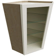 NDWDC2436 - Wall Corner - Diagonal No Door Cabinet - 24 W X 36 H X 24 D - Linen