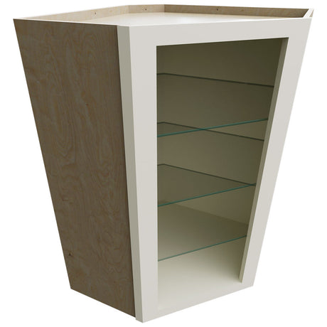 NDWDC2436 - Wall Corner - Diagonal No Door Cabinet - 24 W X 36 H X 24 D - Linen