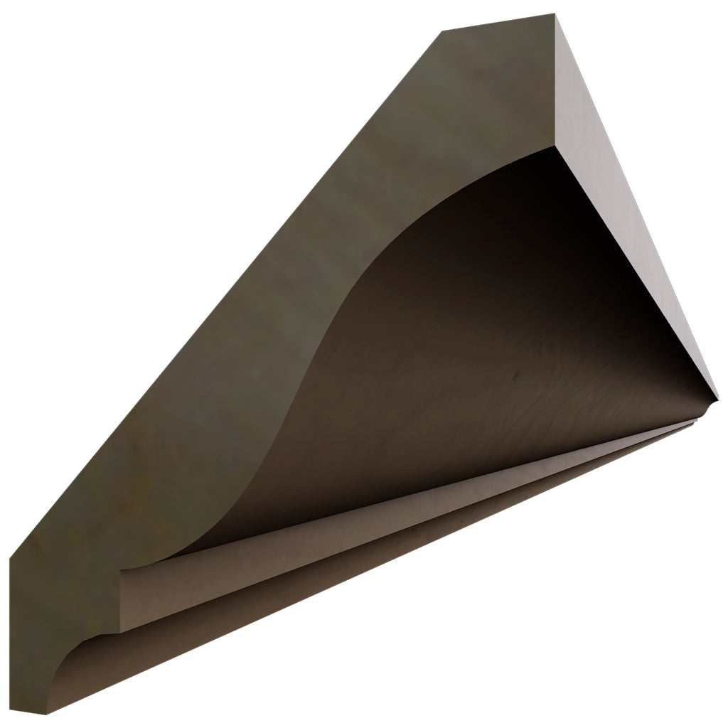 CM-6 ( Crown Molding - 96"W X 3-3/8"H X 2-1/2"D ) | Mocha