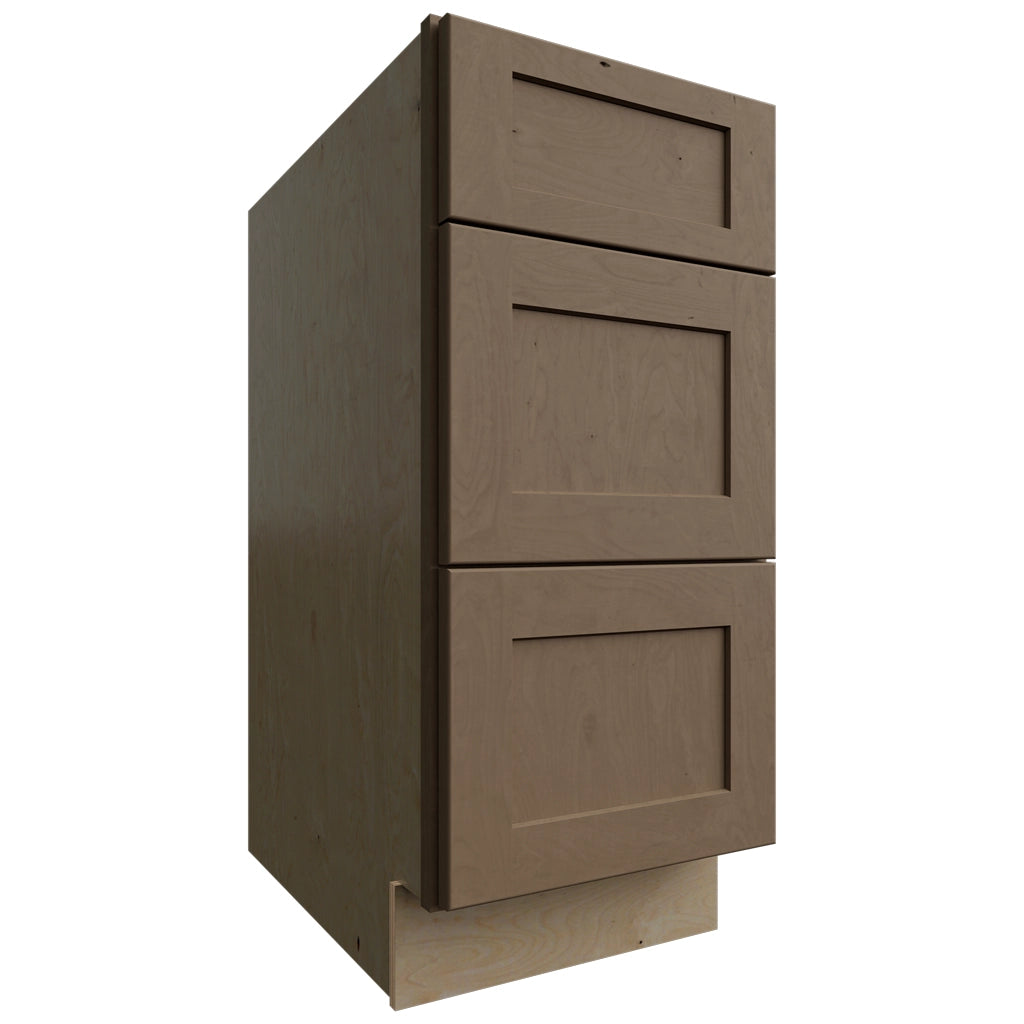 DB15 (Base | Gabinete de 3 cajones - 15" de ancho x 34-1/2" de alto x 24" de profundidad) | Galaxy Mocha