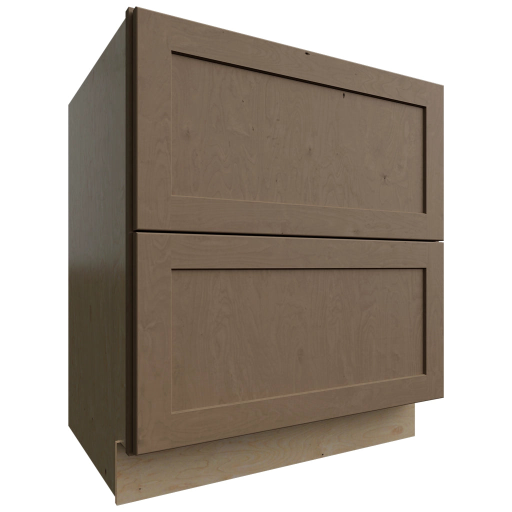 DB30-2 ( Base | 2 Drawers Cabinet - 30"W X 34-1/2"H X 24"D ) | Galaxy Mocha