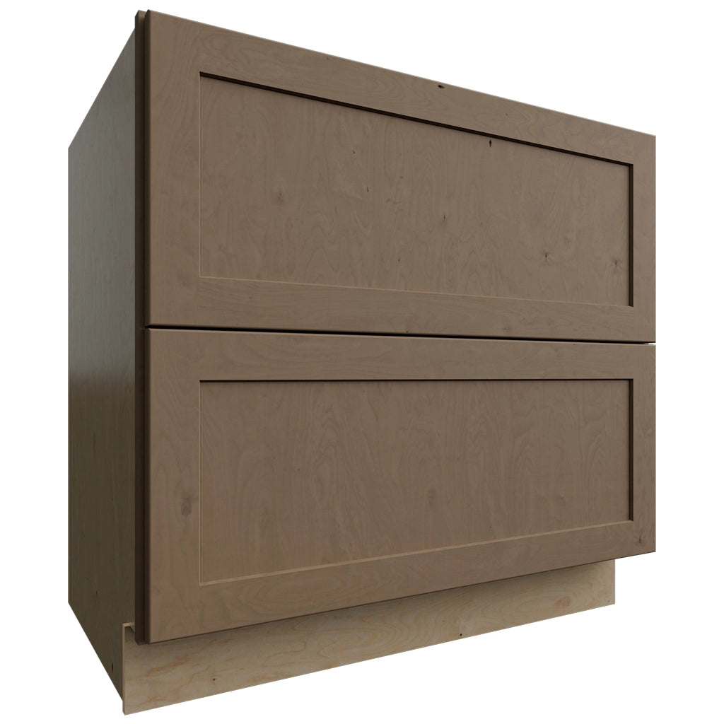 DB36-2 (Armario base con 2 cajones - 91 cm de ancho x 87 cm de alto x 61 cm de profundidad) | Galaxy Mocha