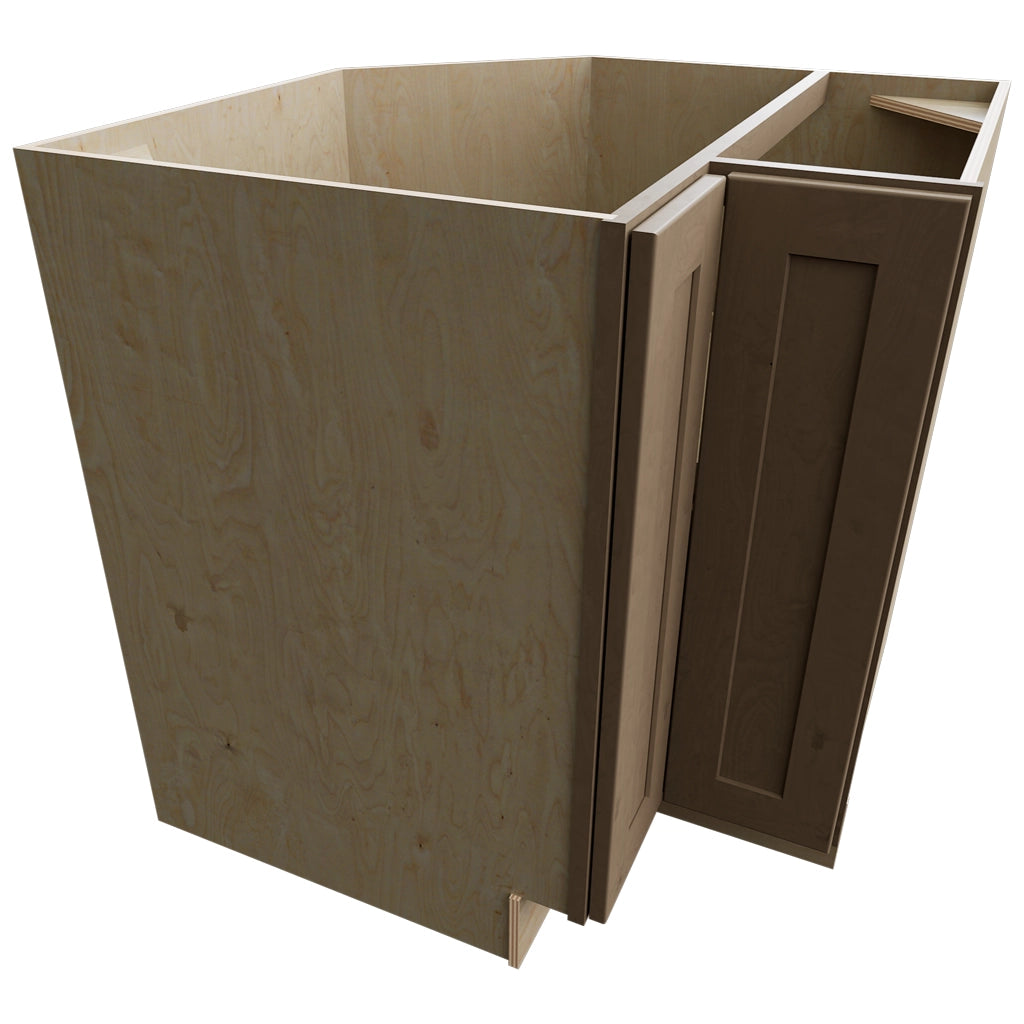 LSB33 (Base de esquina | Gabinete Lazy Susan - 84 cm de ancho x 87 cm de alto x 84 cm de profundidad) | Galaxy Mocha