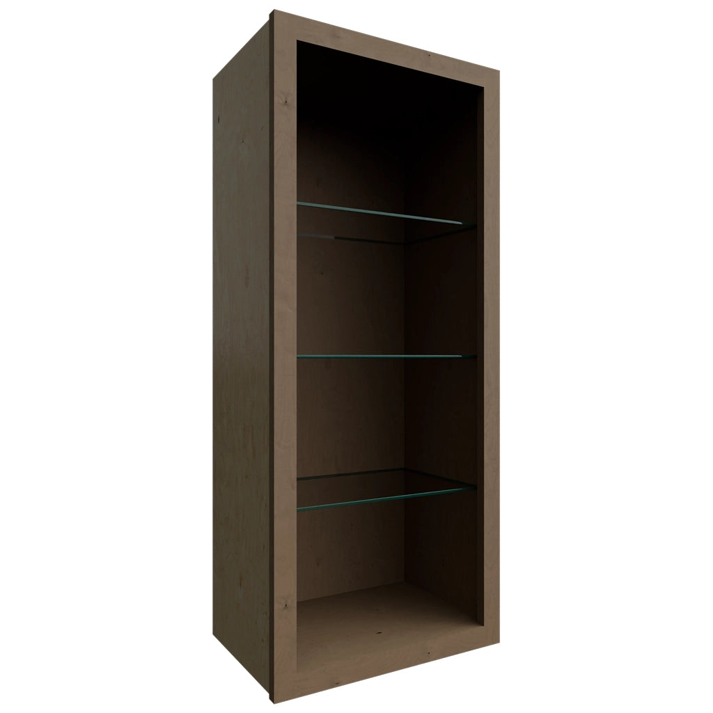 NDW1842 ( Wall | Standard No Door Cabinet - 18"W X 42"H X 12"D ) | Mocha