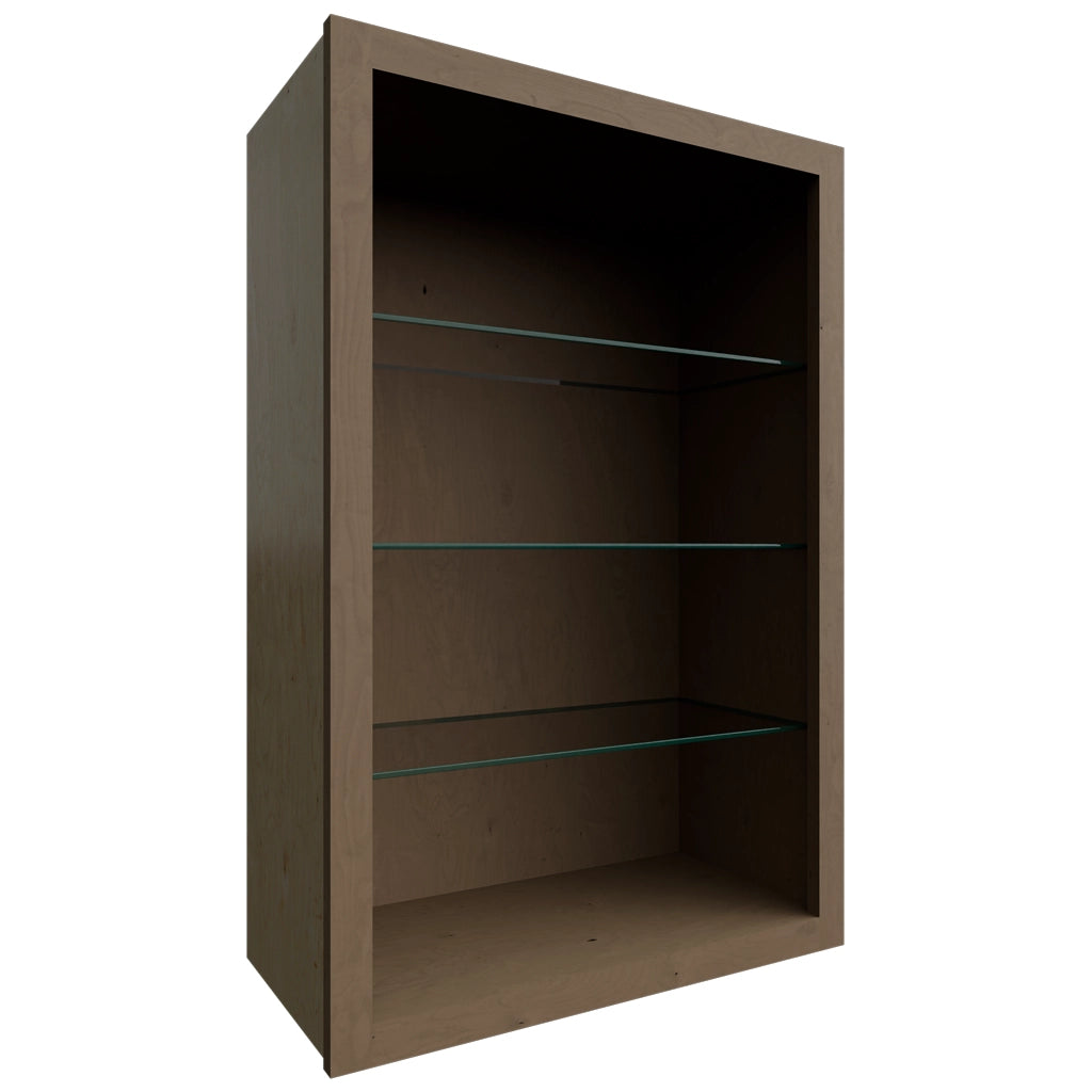 NDW2436 ( Wall | Standard No Door Cabinet - 24"W X 36"H X 12"D ) | Mocha